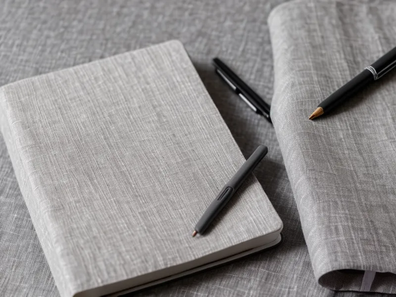 Ein aufgeschlagenes Notizbuch mit handschriftlichen Notizen zur täglichen Meditationspraxis.