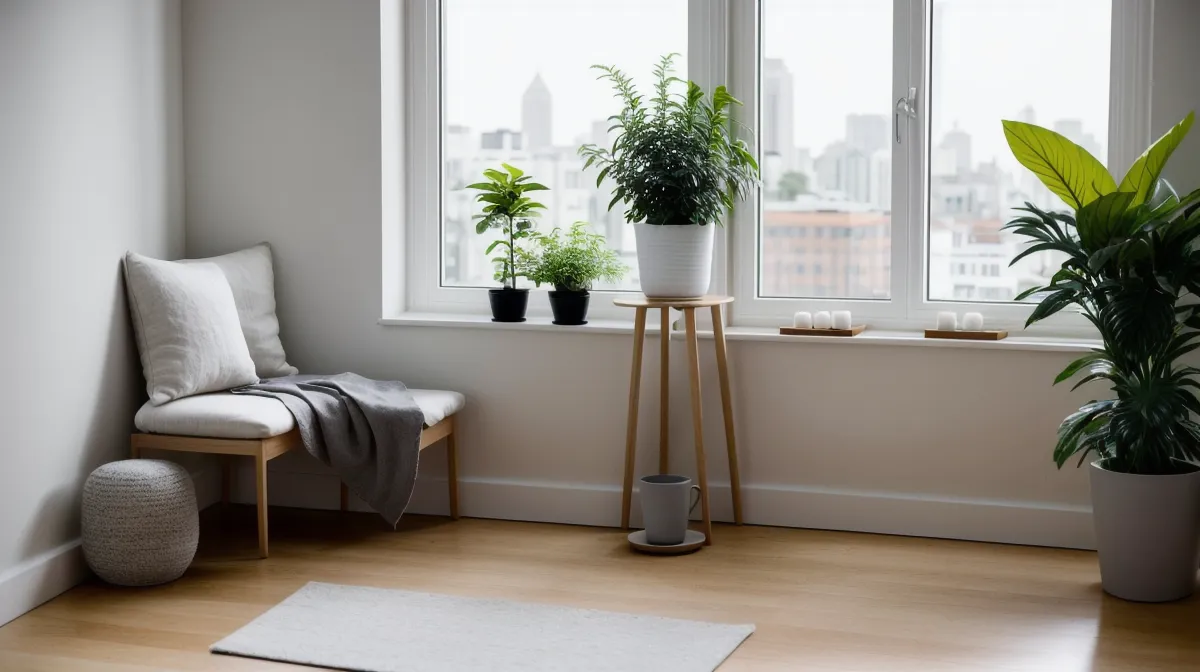 Innere Unruhe bekämpfen: ruhige Meditationspraxis nach einem langen Agenturtag in Düsseldorf