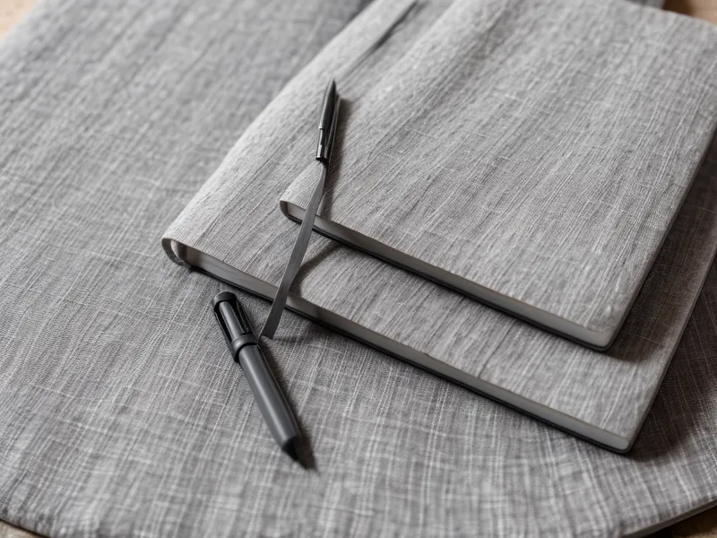 Handschriftliche Notizen zu Meditationspraxis und Perfektionismus im UX-Design auf einem Schreibtisch